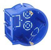 Подрозетник концевой UniPost 68х45мм для твердых стен синий IP30 (160/3200) Б0039061 ЭРА