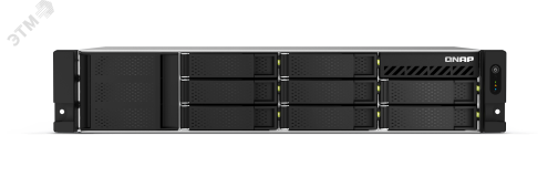 Сетевоое хранилище 8 отсеков 3,5''/2,5'', AMD Ryzen V1500B 2,2 ГГц, 4 ГБ DDR4 1000677884 QNAP