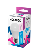 Лампа светодиодная LED 11Вт 220В Е27 D60х108 6500К дневной 880 лм A60 LkecLED11wA60E2765 Космос