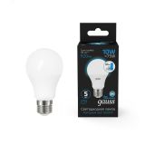 Лампа светодиодная LED 10 Вт 920 лм 6500К AC150-265В E27 А60 (груша) холодная шаговое диммирование выключателем Black Gauss 102502310-S GAUSS