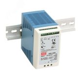 Блок питания AC-DC с функцией UPS, 96.6Вт, вход 90-264В АС,127-370В DC, выход 1: 27.6В,0-3.5 (2.25 ном.) А, выход зарядного устройства 27.6В,1.25А, в корпусе Т02281684 Mean Well