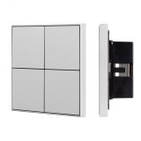 INTELLIGENT ARLIGHT Кнопочная панель KNX-304-23-IN Silver (BUS, Frame) (IARL, IP20 Металл, 2 года) 039666 Arlight
