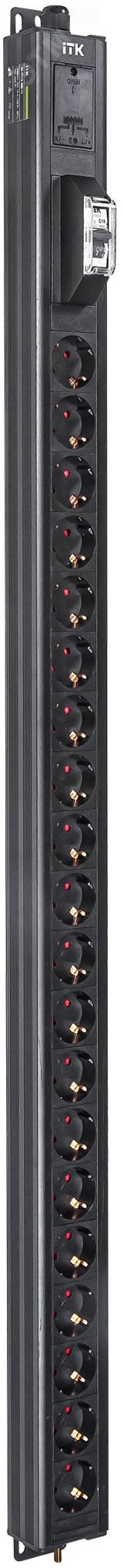 Блок распределения питания ITK BASE PDU PV0111 26U 1ф 16А 20SCHUKO 2.6м SCHUKO BS-PV13-20D-11 ITK
