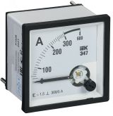 Амперметр Э47 300/5А 96х96 AC включение через трансформатор (класс точности 1.5) IPA20-6-0300-E IEK