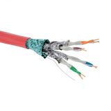 Витая пара CAT 6A F/FTP нг(А)-FRHF бухта 500м красный RN6AFFA04RD DKC
