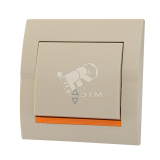 DERIY Выключатель проходной ПБТ крем 702-0303-105 Lezard