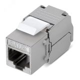 Модуль Keystone Jack RJ-45(8P8C) FTP экранированный CAT 5e тип 180град самозажимной 02-0071 REXANT