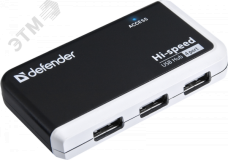 Разветвитель USB Quadro Infix USB 2.0, 4 порта 83504 Defender