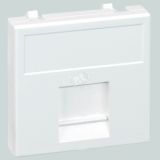 Connect Адаптер на 1 RJ45 CJ545U(FM)/ CJ546U(FM) шторка 45х45мм SС алюминий K76-8 Simon