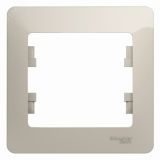 GLOSSA рамка 1-постовая молочный GSL000901 Systeme Electric