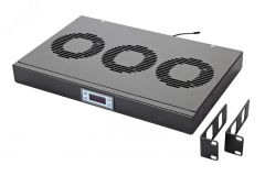 Вентиляционная панель с контроллером 1U с 3 вентиляторами 60A-91-10-30BL Eurolan