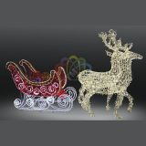 Фигура Олени с санями 503-112 Neon-Night