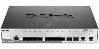 Коммутатор управляемый L2 12 портов RJ45/SFP 10 100 1000 Мб/с 95754 D-Link