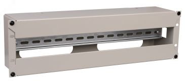Панель электрораспределительная 3U с DIN-рейкой серая EDP35-3U22M ITK