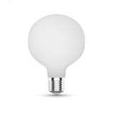 Лампа светодиодная филаментная LED 10 Вт 1070 лм 3000К AC185-265В E27 шар G95 теплая матовая колба диммируемая Black Filament Gauss 189202110-D GAUSS