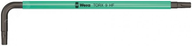 Ключ Г-образный 967 SL TORX HF Multicolour с функцией фиксации крепежа TX 9 x 79 мм WE-024171 Wera
