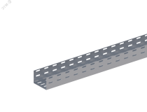 Лоток прямой перфорированный ЛМс-П 100х50-1,2ц УТ1,5 (L=2000мм) Н0121111332 СОЭМИ