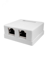 Компьютерная розетка 8P8C (RJ-45), FTP, Cat.5e, 2 порта 10-0308 SUPRLAN