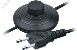 Шнур NPS-FS01-170-2x0.5-BL 1.7м с выкл. черный Nav 21097 Navigator Group