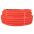Труба ПНД гибкая гофр. д.32мм, тяжёлая с протяжкой, 25м, цвет оранжевый tpnd-32-to EKF