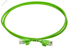 Патч-корд категории 6 UTP 5м slim язычок зел. PC02-C06UL-5M-SL-WT ITK