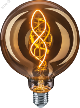 Лампа светодиодная LED 4вт E27 теплый G125 ретро FILAMENT 23013 Navigator Group