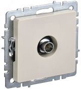 BRITE Розетка TV оконечная РТВ11-0-БрКр бежевый BR-A10-O-K10 IEK