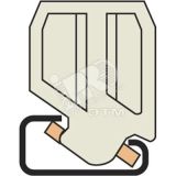 Фиксатор торцевой BAR для рейки DIN1 1SNA164519R2400 TE Connectivity (Entrelec,Tyco)