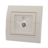 DERIY Розетка RJ11 евро белый 702-0202-137 Lezard