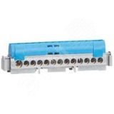Клеммная колодка IP 2X - нейтраль - синяя - 1 x 6-25 мм? - 21 x 1,5-16 мм? - длина 141 мм 004845 Legrand