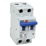 Выключатель автоматический двухполюсный 16А C 6кА DCBM63-2C16-DC-УХЛ3 261234 КЭАЗ