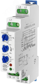Реле контроля фаз РКФ-М05-1-15 380В~ УХЛ2 4640016934676 Меандр