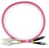 Шнур оптический duplex 1м SC-FC 50/125 мм OM4 LSZH 9110c Cabeus