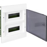 Practibox S Пластиковый щиток Встраиваемый (ЩРв-П) (в полые стены) 2X12 Дымчатая дверь 135572 Legrand