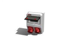 Устройство распределительное настенное пластик IP44 40A корпус 222х284х122 серый 00-00001854 AlpenBox