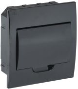 Корпус модульный пл. встр. ЩРВ-П-8 черный черн. дв. IP41 IEK