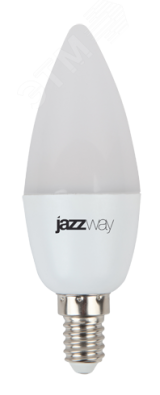 Лампа светодиодная LED 8 Вт 640Лм 3000К белая Е14 Свеча Jazzway 5028470 JazzWay