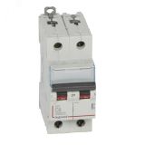 Выключатель автоматический двухполюсный 6А С DX3 6kA/10kA 407796 Legrand