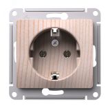 GLOSSA розетка с заземлением, 16А, механизм, сосна GSL001543 Systeme Electric