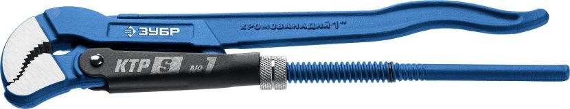 Ключ трубный, изогнутые губки КТР-S, №1 27336-1_z02 ЗУБР