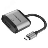 Конвертер мультимедиа USB Type C M на HDMI F, 0.15 м., серый 1000646781 Vention
