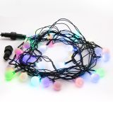 Гирлянда Шарики 18 мм, 5 м, темно-зеленый ПВХ, 30 диодов, цвет RGB 303-540 Neon-Night
