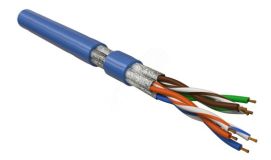 Кабель UFTP4-C6-P26-IN-LSZH-BL-100 (100 м)витая пара экранированная U/FTPкат.6 445075 Hyperline