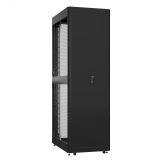 Шкаф серверный 42U 800х1000 передняя дверь: одностворчатая перфорированная IP20. задняя дверь: двустворчатая глухой металл IP51. боковые панели: без. цвет: черный RAL9005  EX 8042.9350 SYSMATRIX
