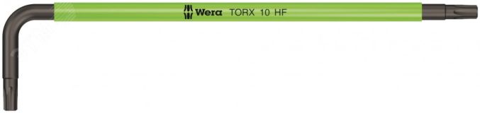 Ключ Г-образный 967 SL TORX HF Multicolour с функцией фиксации крепежа TX 10 x 85 мм WE-024172 Wera