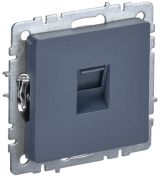 BRITE Розетка компьютерная RJ45 кат.6 РК11-БрМ маренго IEK BR-K10-2-K35 IEK