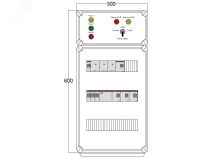 Щит управления электрообогревом DEVIBOX HR 4x2800 3хD330 (в комплекте с терморегулятором и датчиком температуры) DBR156 DEVIbox