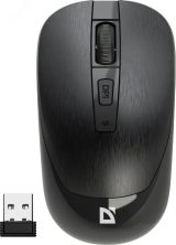 Мышь беспроводная Wave MM-995, оптическая, 4D, 800-1600dpi, бесшумные кнопки, черный 52995 Defender
