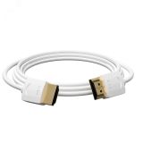 Кабель HDMI 2.0, Ultra HD 19М на 19М, 1 м., SLIM белый 1000563995 Greenconnect