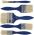 Кисти флейцевые, синяя ручка, набор 3 шт (1'', 1.5'', 2'') 01501 FIT